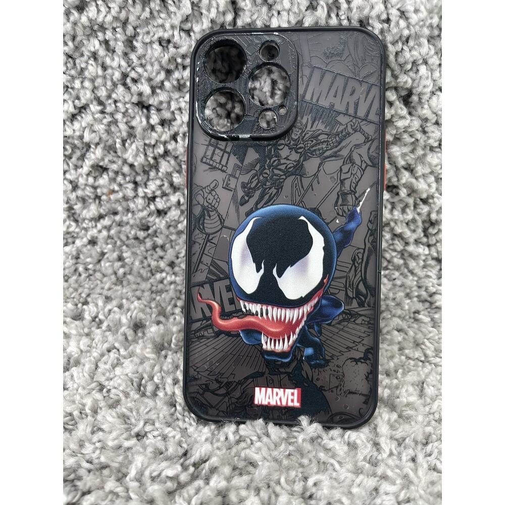 Cartoon Marvel Venom Spiderman Design Case Cover For iPhone 14 Pro Max